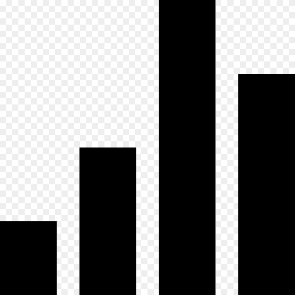 Volume Vertical Black Bars Group Comments Graph Icon Black And White, Cutlery Png Image