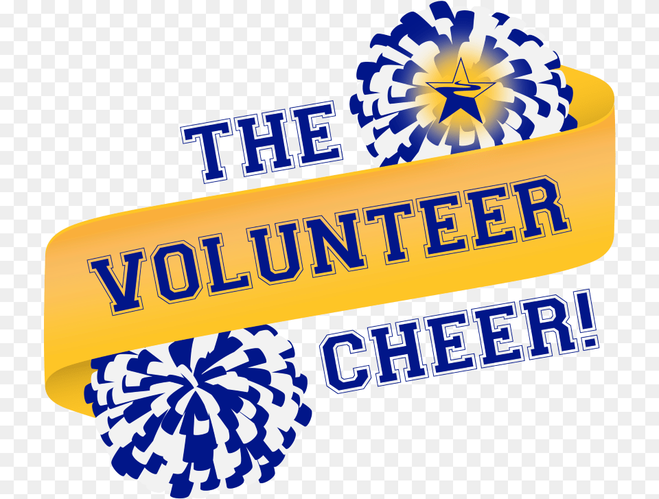 Volunteer Cheer Floral Design, Logo, Text Free Transparent Png