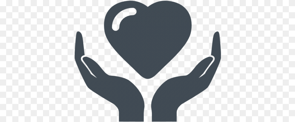 Volunteer Hands With Heart Icon, Stencil, Person, Electronics, Hardware Free Png