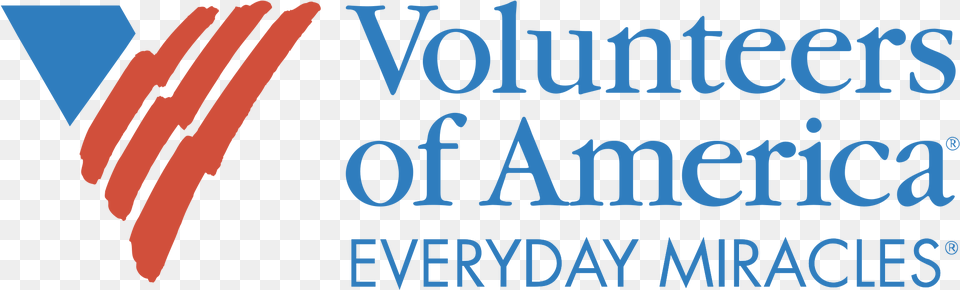Volunteers Of America Logo Transparent Volunteers Of America Logo, Text, Body Part, Hand, Person Free Png