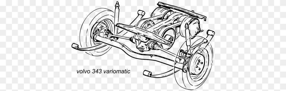 Volvo 343 Belt Type Variable Speed Suspension Volvo Suspension, Gray Free Transparent Png