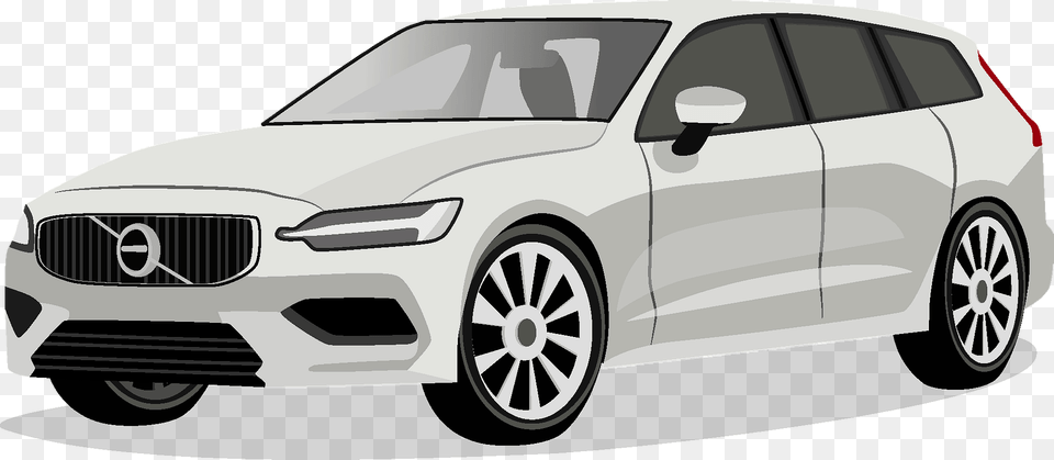 Volvo V60 Clipart, Car, Vehicle, Sedan, Transportation Free Png Download