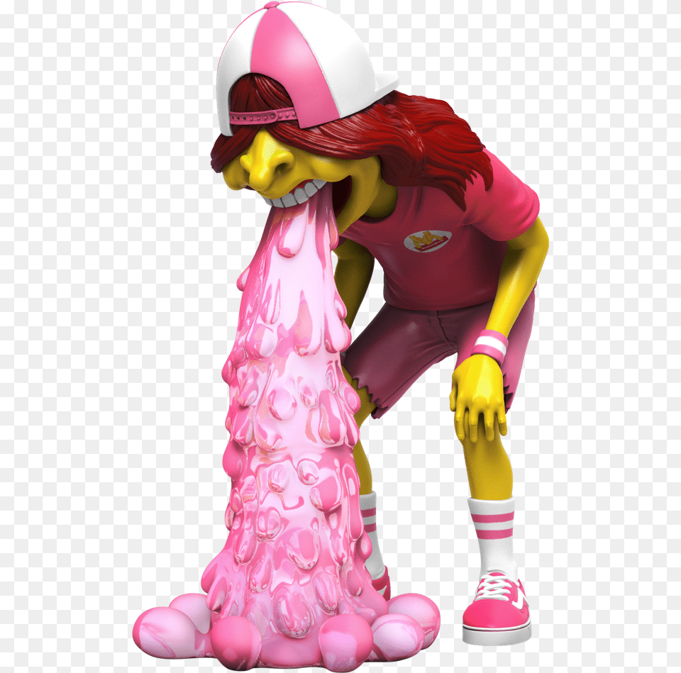 Vomit Kid By Okeh Fast Food Pink, Figurine, Person, People, Clothing Png