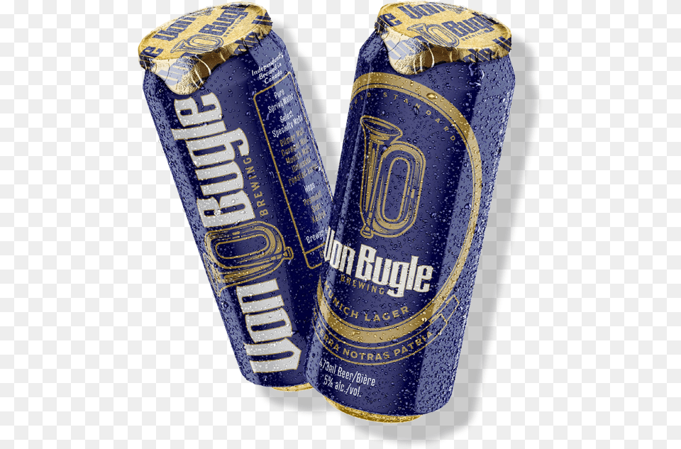 Von Bugle Beer Can, Alcohol, Beverage, Lager, Tin Free Png Download