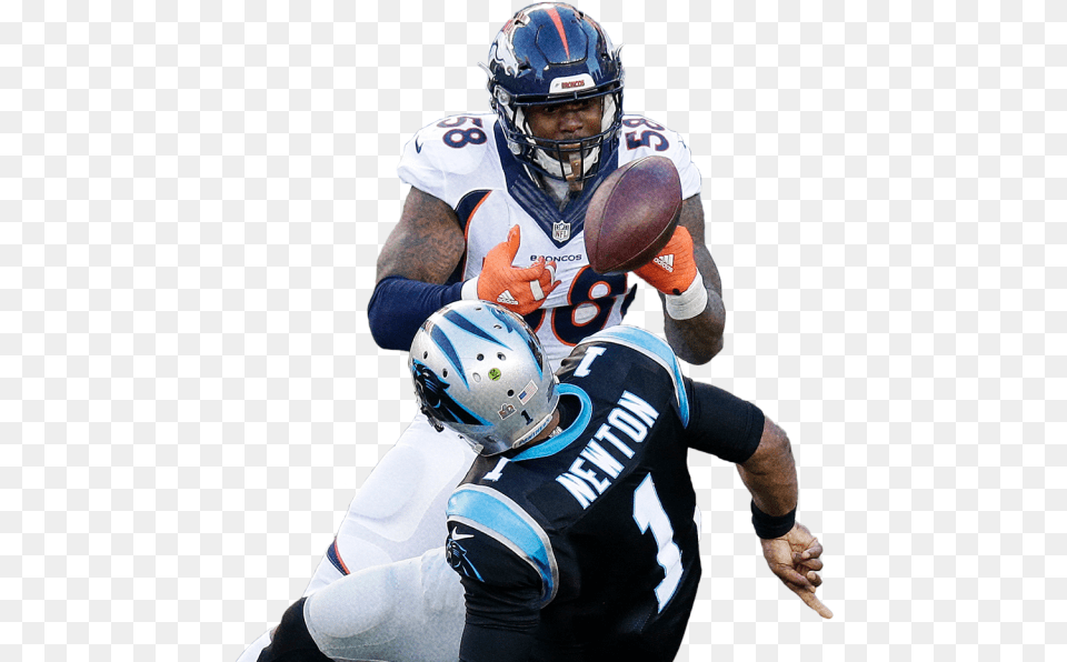 Von Miller Strip Sack In Sb Sack Von Miller, Sport, American Football, Football, Helmet Free Png