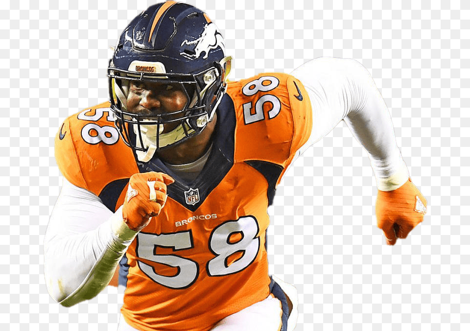 Von Miller Transparent Background Von Miller 2017 Color Rush, Sport, American Football, Football, Football Helmet Free Png