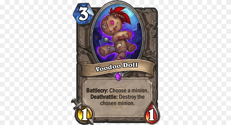 Voodoo Doll 3 1 Charge Hearthstone, Book, Comics, Publication, Advertisement Free Png