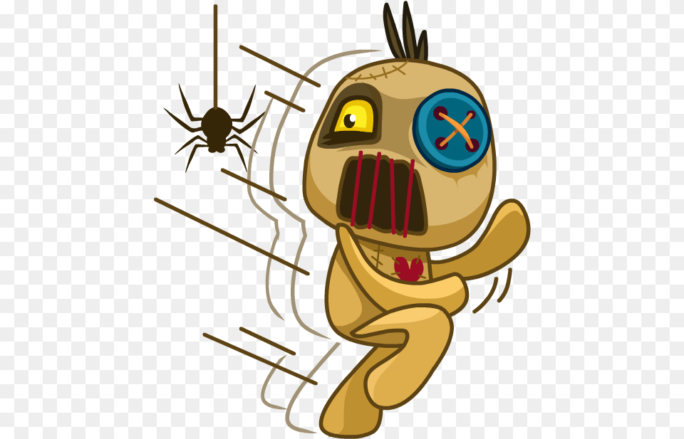 Voodoo Doll Chumbo Messages Sticker 7 Cartoon, Animal, Invertebrate, Spider Free Png