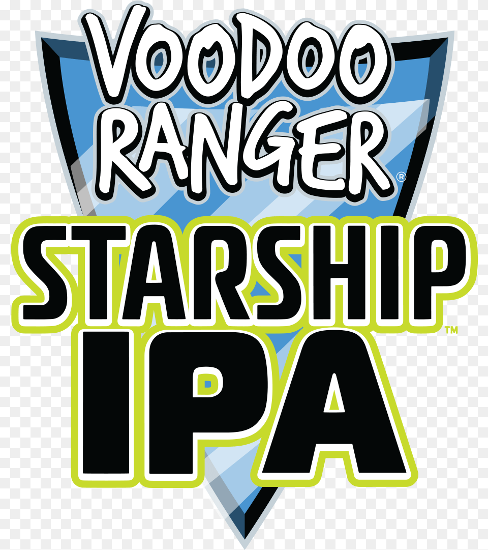 Voodoo Ranger Starship Ipa New Belgium Brewing Graphic Design, Advertisement, Scoreboard, Text, Poster Free Transparent Png