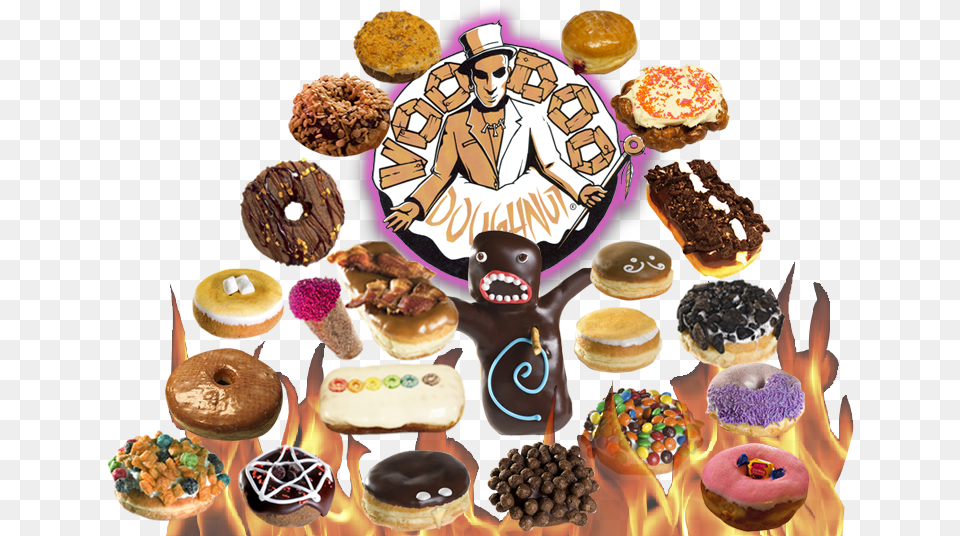 Voodoo Voodoo Donuts, Sweets, Food, Icing, Dessert Png Image