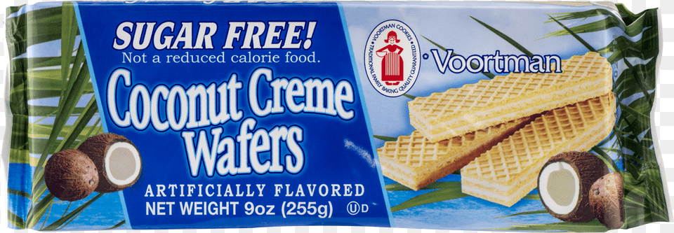 Voortman Coconut Creme Wafers Sugar Voortman Chocolate Sugar Wafer Cookies, Food, Fruit, Plant, Produce Png