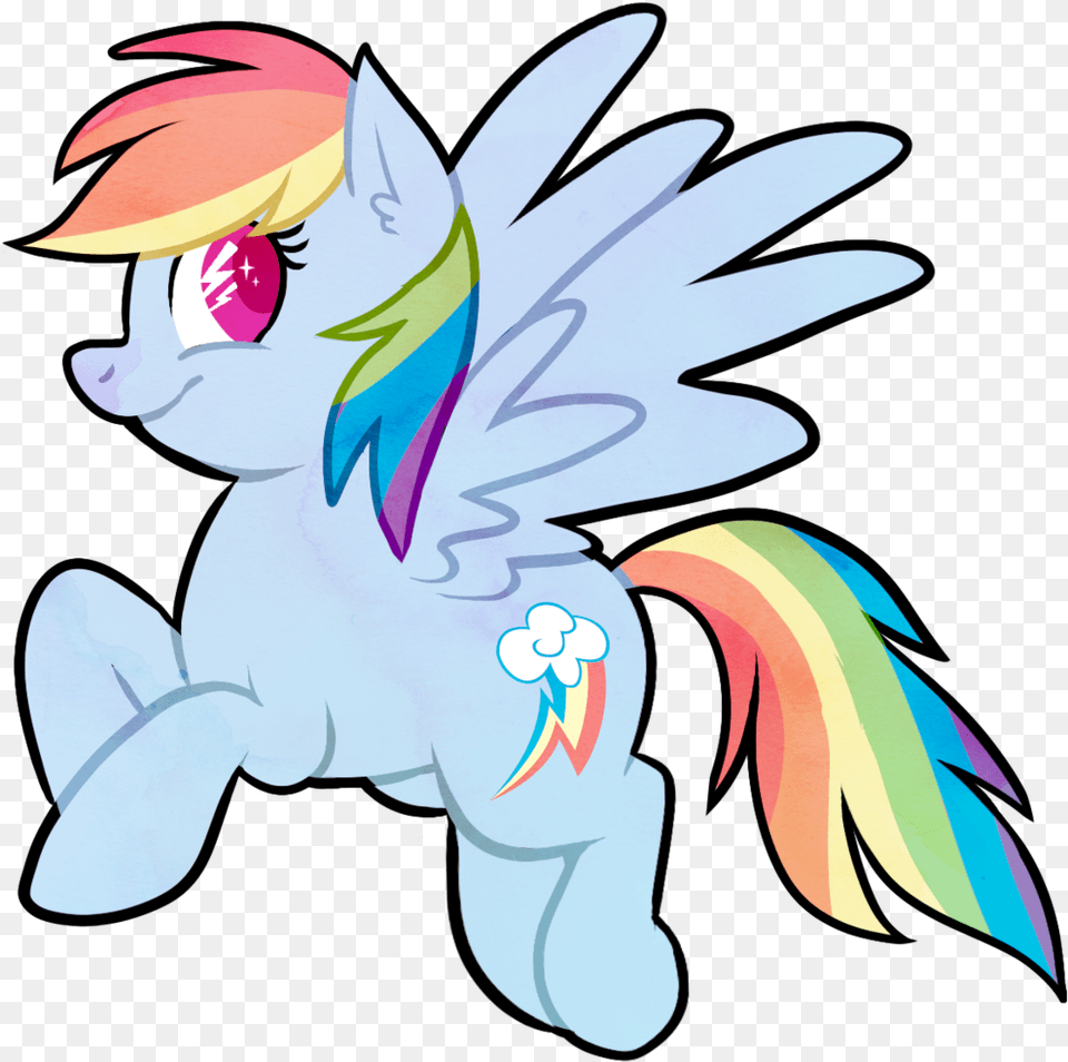 Voraire Pastel Pegasus Pony Rainbow Dash Safe Cartoon, Art, Graphics, Book, Comics Free Png