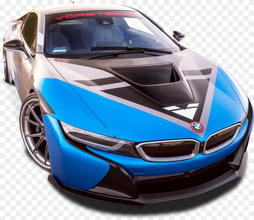 Vorsteiner Bmw I8 Vr E Blue Car Blue Bmw I8, Vehicle, Coupe, Transportation, Sports Car Free Png
