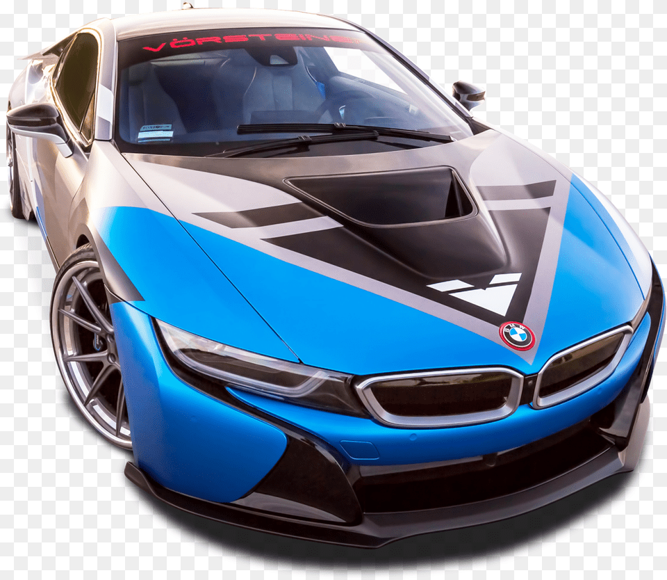 Vorsteiner Bmw I8 Vr E Blue Car Bmw Hd Car, Vehicle, Coupe, Transportation, Sports Car Png Image
