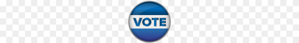 Vote Blue Badge Clip Art, Logo, Symbol, Disk Png Image