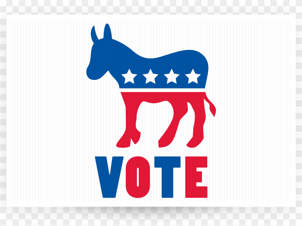Vote Democrat Democrat Donkey, Logo, Animal, Kangaroo, Mammal Free Transparent Png