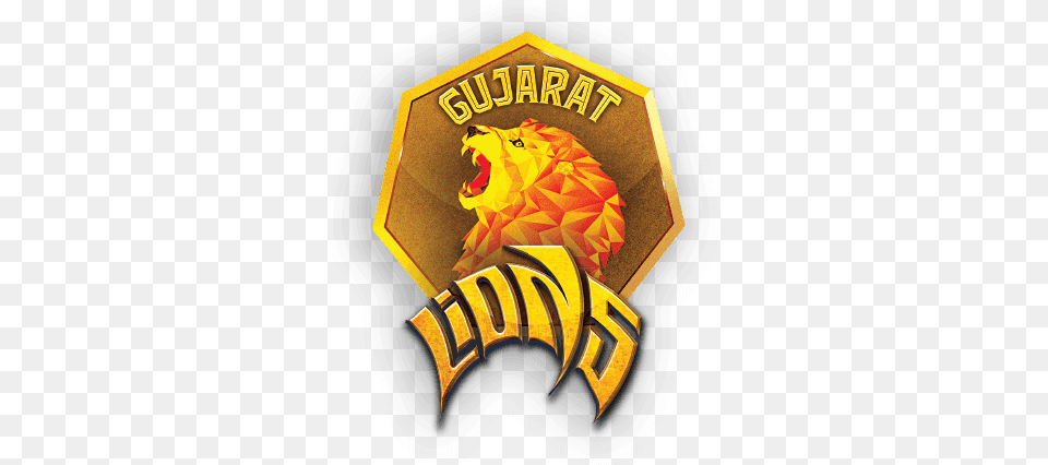 Vote For Gujarat Lions Mumbai Indians Vs Gujrat Lions, Badge, Logo, Symbol, Emblem Png