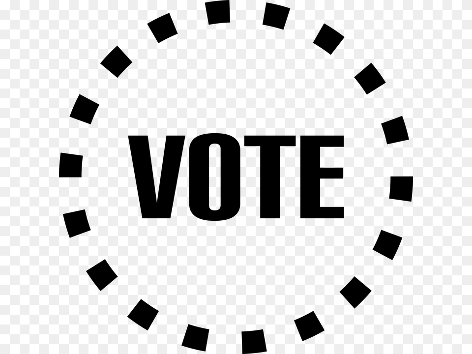 Vote Icon Voting Flat Text Dots Circle Democracy Haters Motivate Me, Gray Png