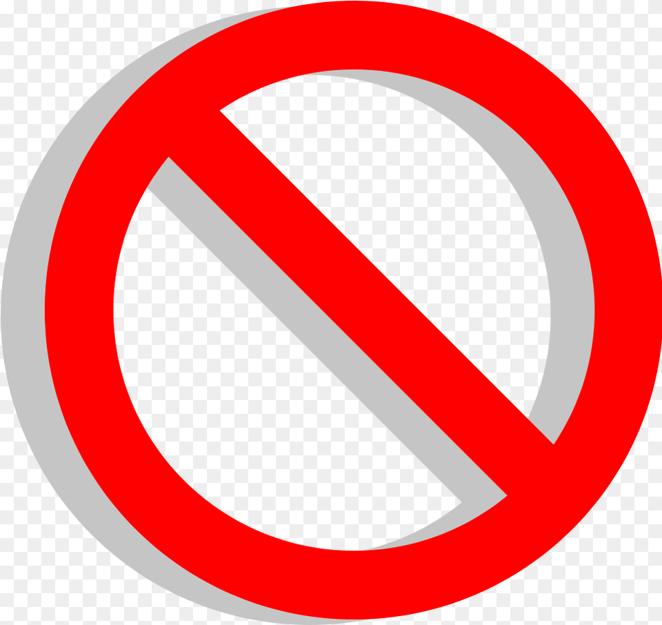 Vote No Red Circle With Line Transparent, Sign, Symbol, Road Sign Free Png