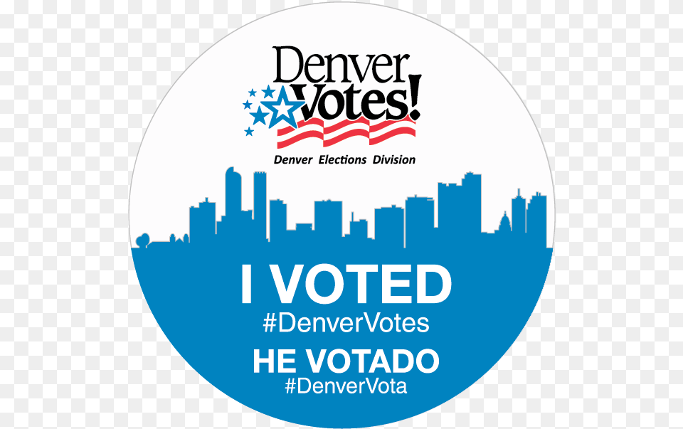 Voted Sticker Denver, Advertisement, Poster, Disk, Dvd Png