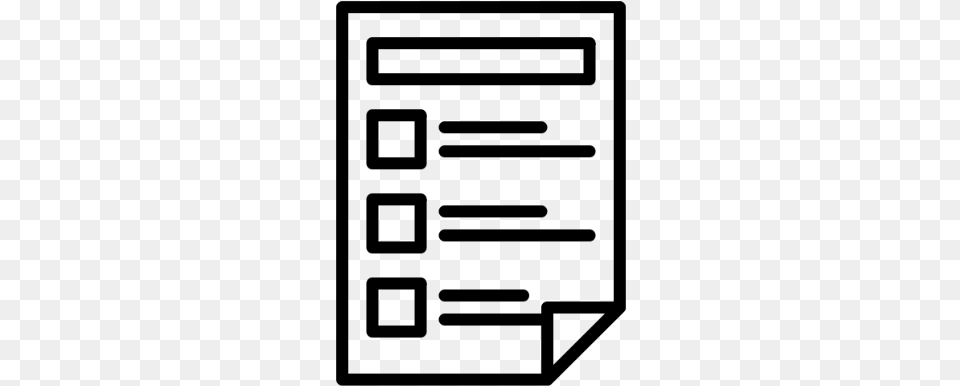 Voter Registration Form Icon, Gray Free Png Download