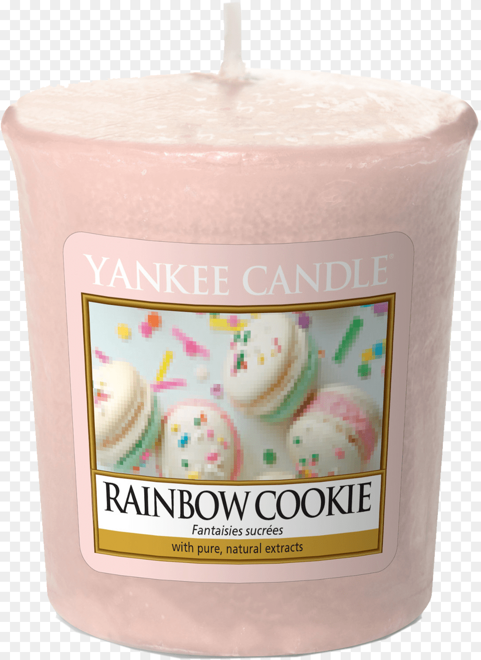 Votive Rainbow Cookie Ok Yankee Candle Rainbow Cookie, Food, Sweets, Face, Head Free Png Download