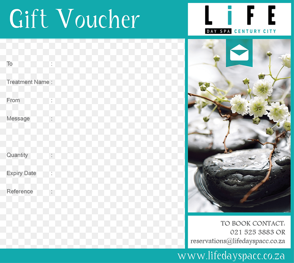 Voucher Option Day Spa Gift Vouchers, Advertisement, Poster, Plant, Flower Free Png Download