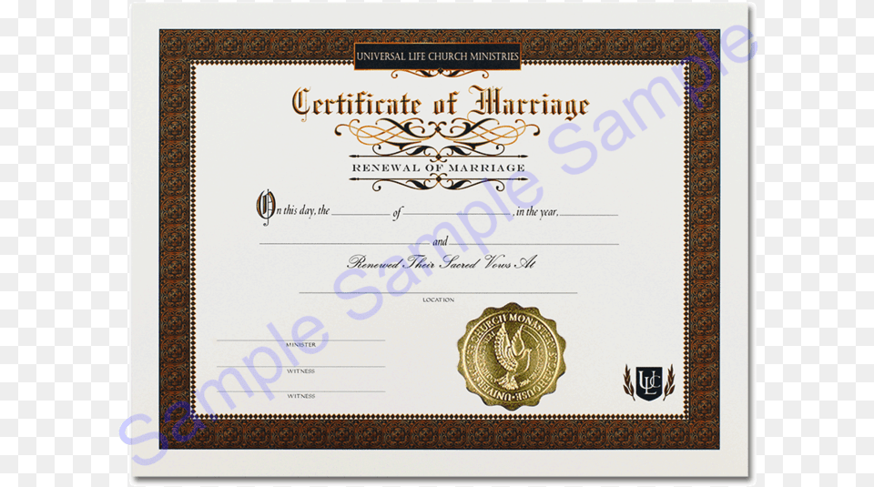Vow Renewal Certificate Masters Degree In Life, Text, Diploma, Document Free Transparent Png