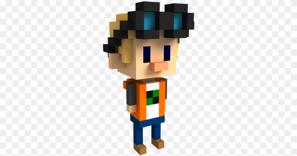 Voxel Character, Cross, Symbol Png