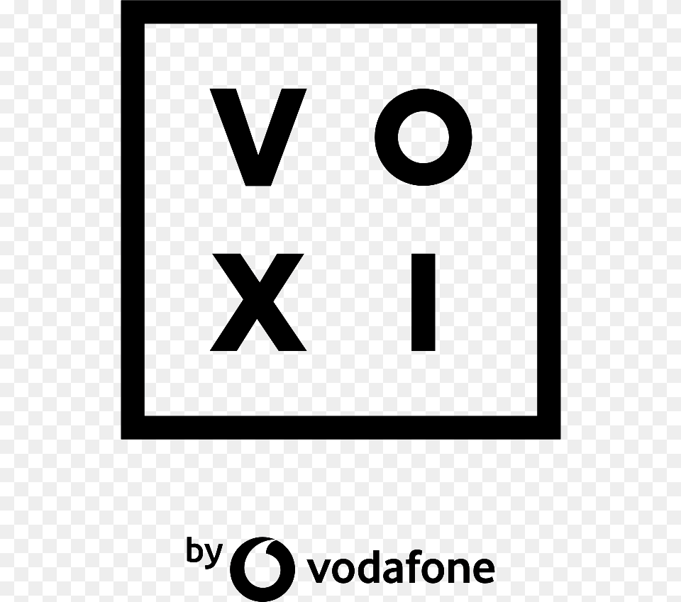 Voxi Voxi By Vodafone Logo, Sign, Symbol, Text, Number Free Transparent Png