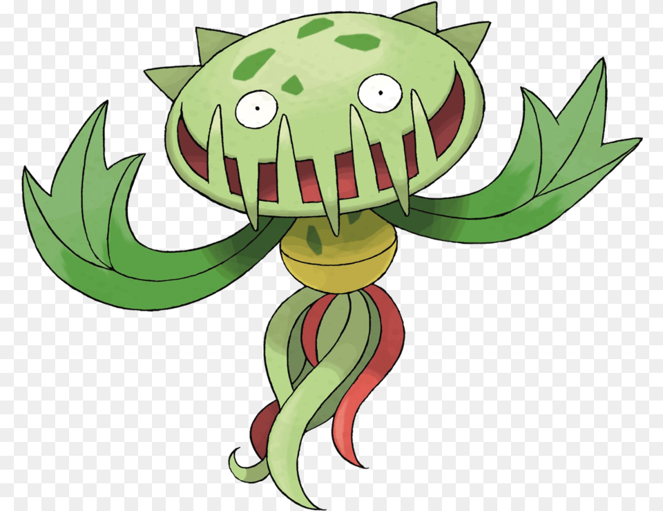 Vp Pokmon Thread Carnivine Pokemon, Green, Animal, Fish, Sea Life Png