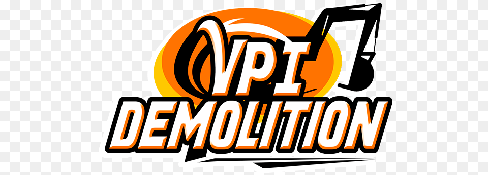 Vpi Demolition In San Ca, Logo, Bulldozer, Machine, Text Free Transparent Png