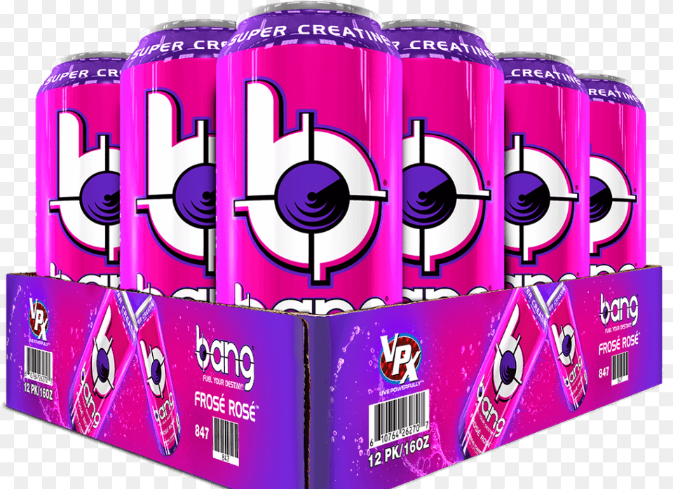 Vpx A Florida Based Sports Nutrition Company Just Rainbow Unicorn Bang Energy Drink, Can, Tin Free Png