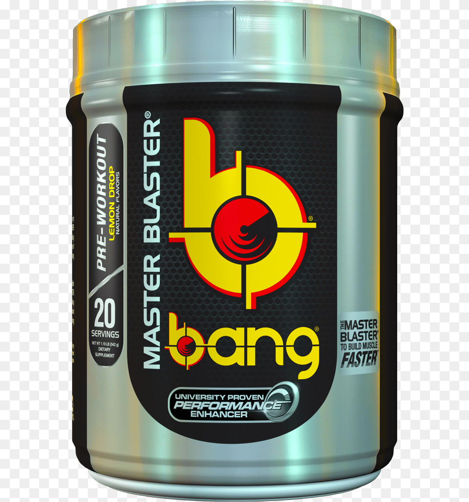 Vpx Bang Master Blasterclass Bang Energy Drink Powder, Can, Tin Png