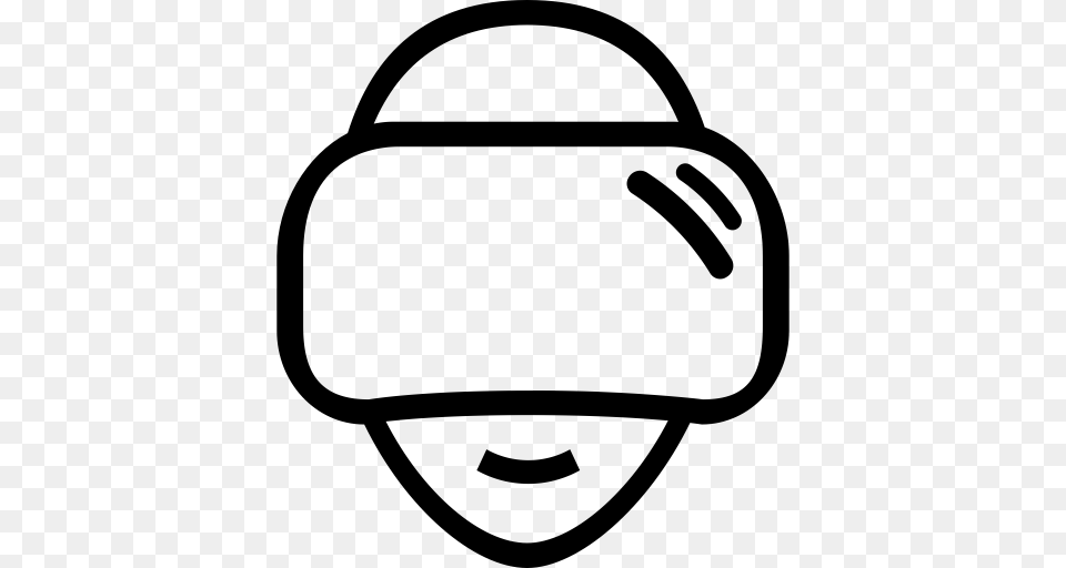 Vr Glasses Virtual Reality Vr Glasses Icon With And Vector, Gray Png Image