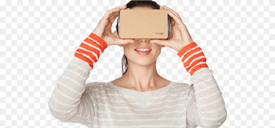 Vr Headset Images Google Cardboard, Adult, Person, Woman, Head Png