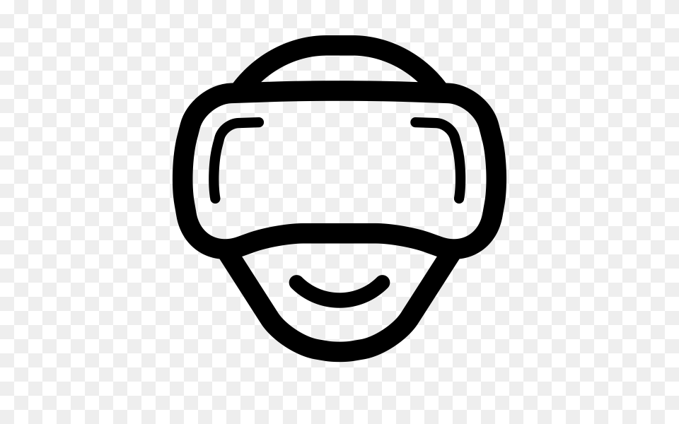 Vr Headset Rubber Stamp Stampmore, Gray Free Png Download