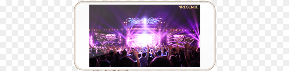 Vrphone Iphone, Concert, Crowd, Lighting, Person Free Png Download
