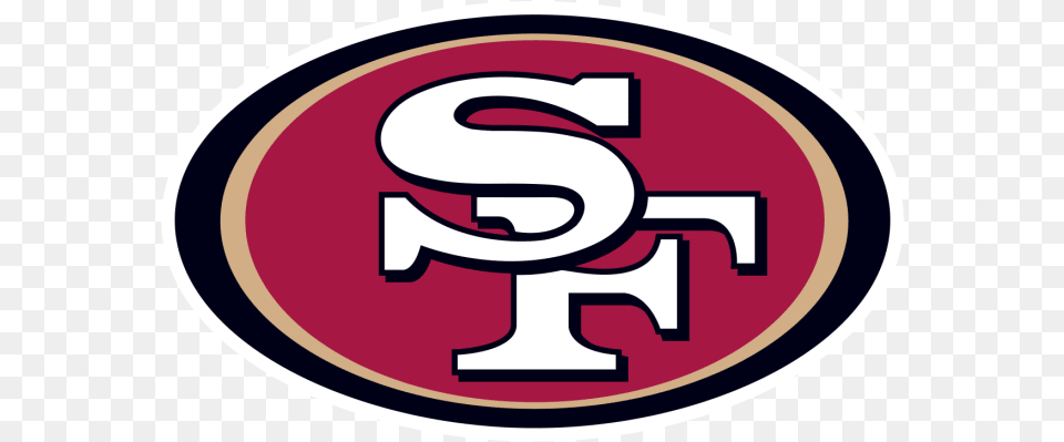 Vs 49ers San Francisco 49ers Logo Jpg, Symbol, Text, Disk Free Png