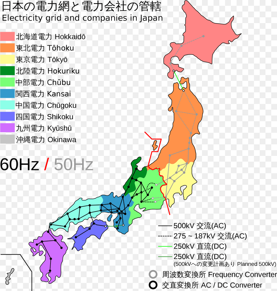 Vs 60hz Japan, Chart, Plot, Map, Atlas Png Image