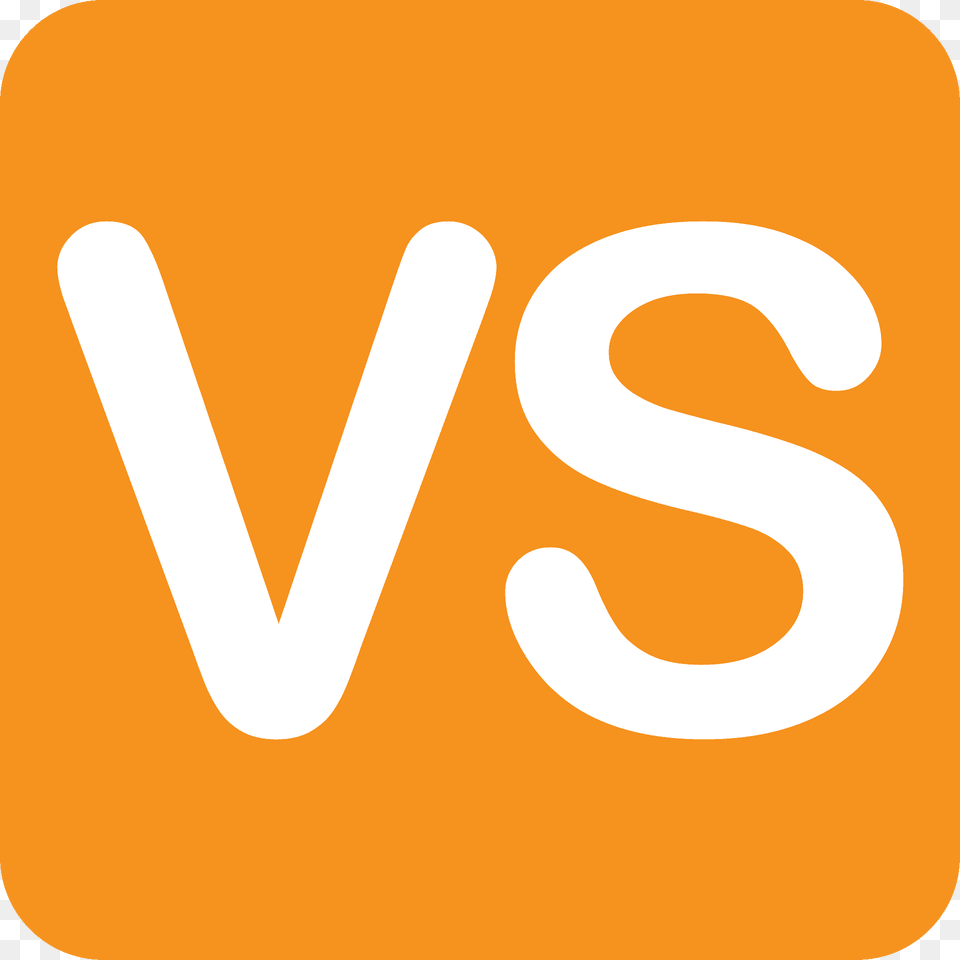 Vs Button Emoji Clipart, Text, Symbol, Logo Png Image