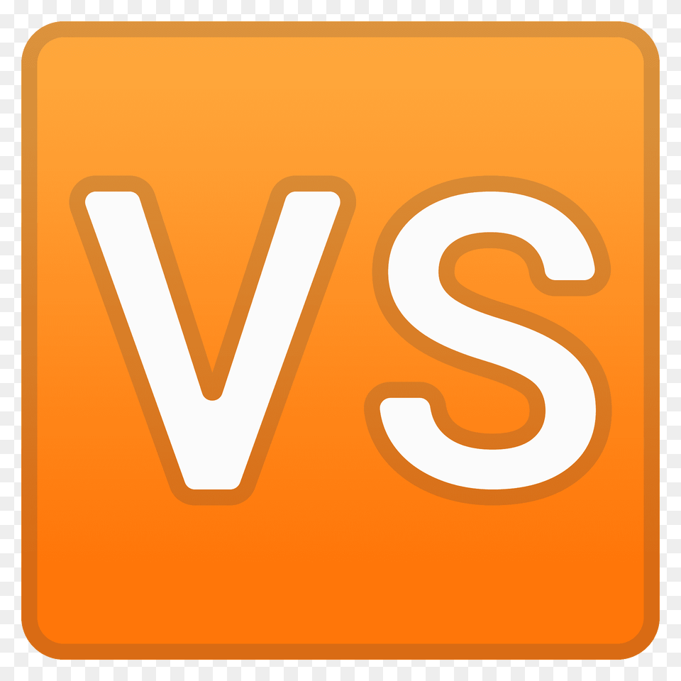 Vs Button Emoji Clipart, Symbol, Text, Number, Sign Png Image