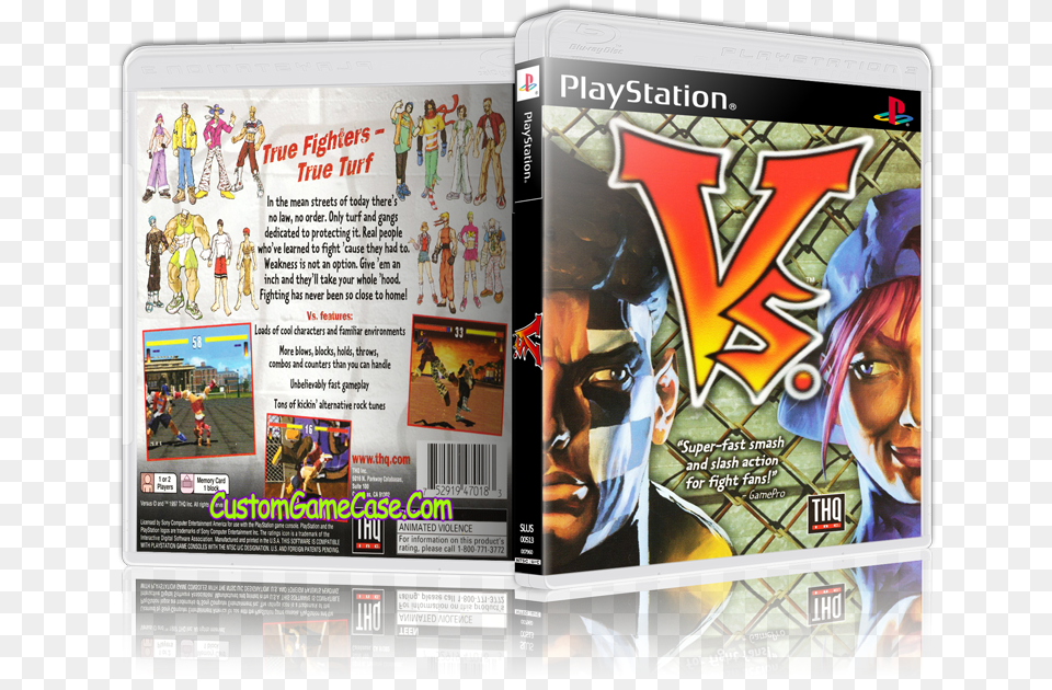 Vs Sony Playstation Empty Custom Case Custom Game Case Graphic Design, Publication, Book, Comics, Adult Free Transparent Png