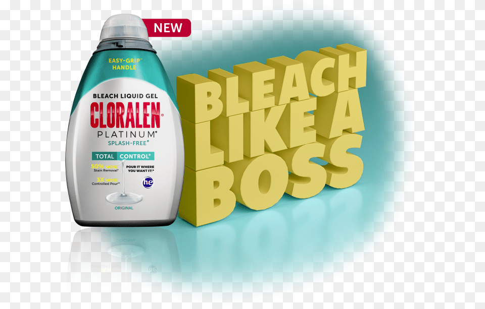 Vs Thick Bleach Leading Brand Cloralen Platinum Bleach Liquid Gel Original 110 Fl, Bottle, Lotion, Advertisement, Birthday Cake Free Png