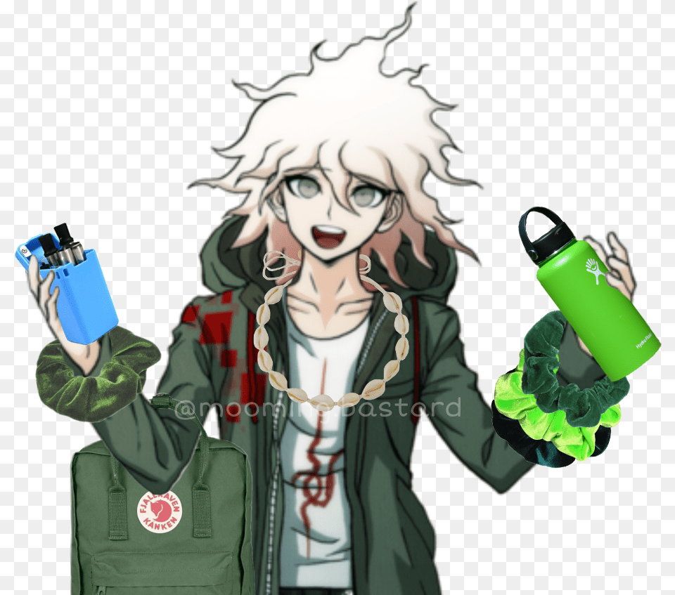 Vsco Girl Nagito Komaeda Transparent Nagito Komaeda Sprites, Bottle, Perfume, Cosmetics, Adult Png