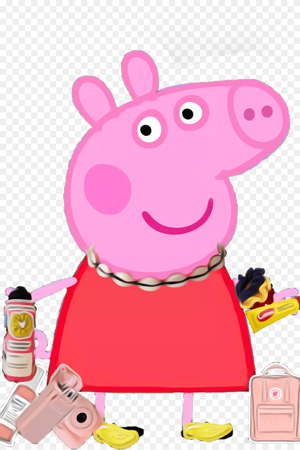 Vsco Peppa Pig, Cartoon, Toy, Bag Free Png Download