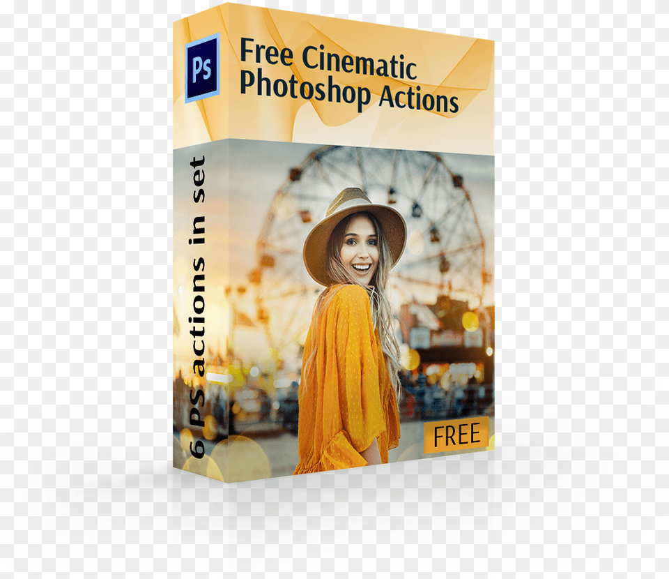 Vsco Photoshop Actions Cover Box Girl Flyer, Sun Hat, Hat, Clothing, Person Png Image