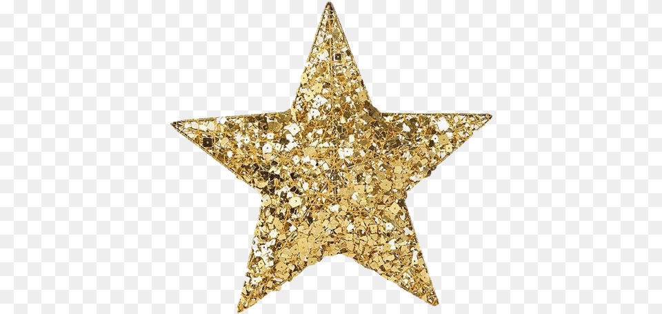 Vsco Rad Groovy Trendy Retro Glitter Star Gold Golden Shiny Star, Symbol, Star Symbol Free Transparent Png