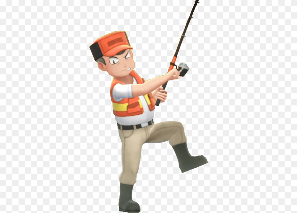 Vsfisherman Pe Fisherman Pokemon Lets Go, Person, People, Boy, Child Free Png