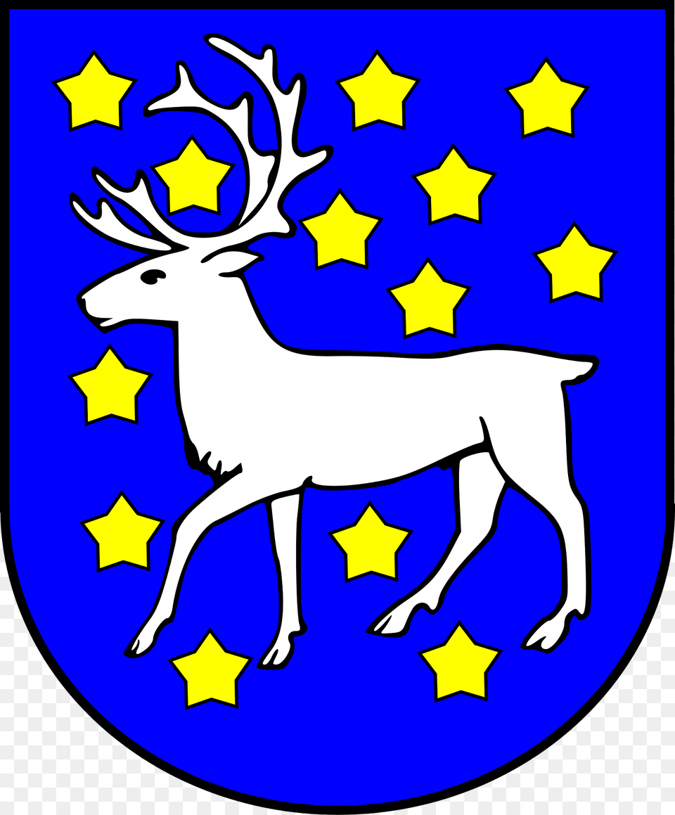Vsterbotten Coat Of Arms Clipart, Animal, Deer, Mammal, Wildlife Free Png Download